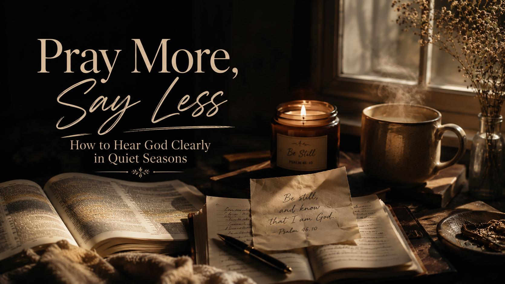 Pray More, Say Less: How to Hear God Clearly in Quiet Seasons