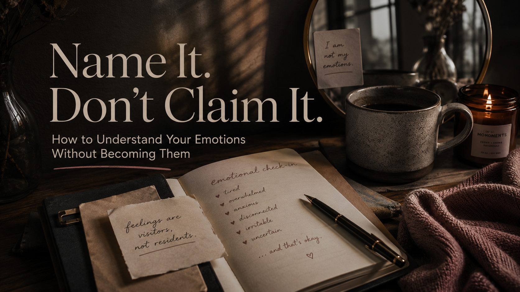 Name It. Don’t Claim It: How to Understand Your Emotions Without Becoming Them