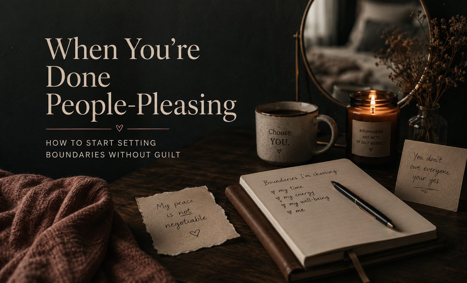 When You’re Done People-Pleasing: How to Start Setting Boundaries Without Guilt